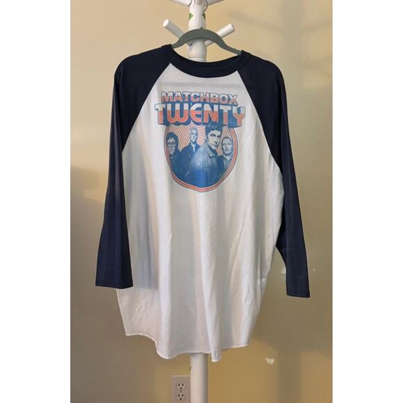 Augusta Matchbox Twenty Long Sleeve T-Shirt White Band Graphic Unisex 2XL - Picture 1 of 5